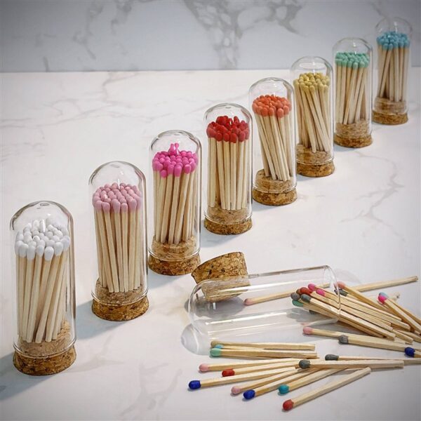 2-INCH-FAIRE 2" Matches + Mini Cloche - Colors of Your Choice + Strikers