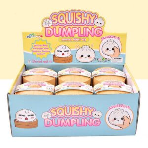 Cartoon Jumbo Mystery Squishy Dumpling with Steamer Basket