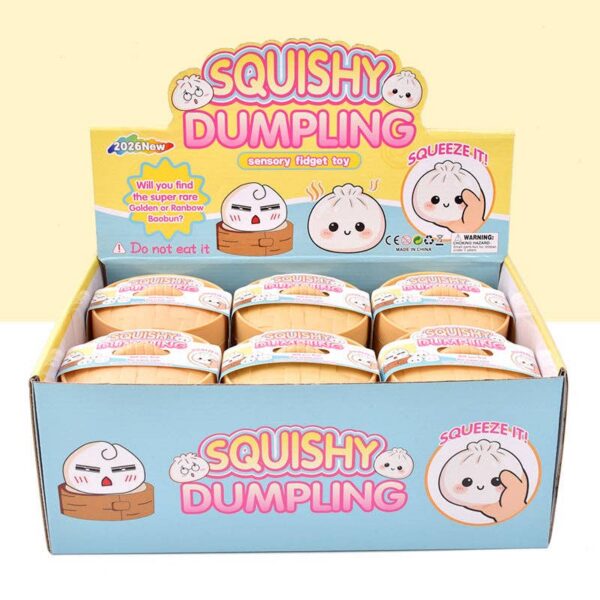 ACG60970-274 Cartoon Jumbo Mystery Squishy Dumpling with Steamer Basket