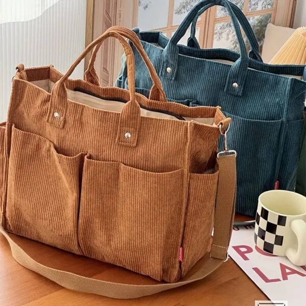 TOTE-CORD Fall Corduroy Tote Bags